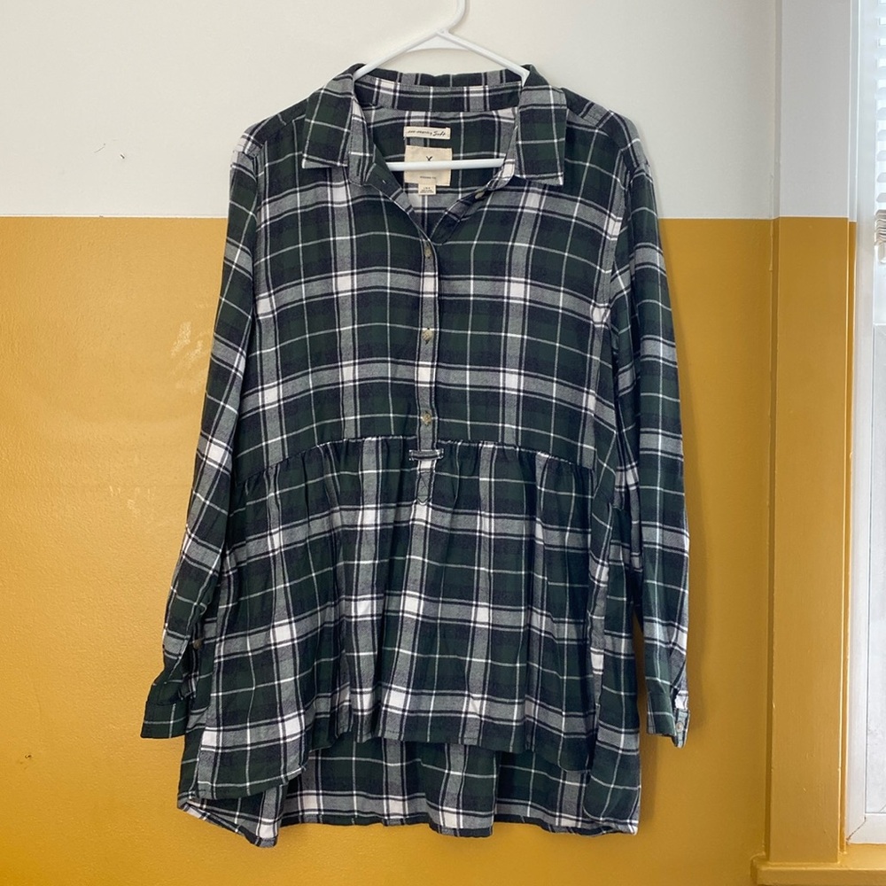 American Eagle Jegging Fit, Ahh-Mazingly Soft, Peplum Flannel
